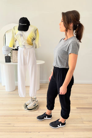 Perfect White Tee Harley Boxy Crew Tee | Heather Grey