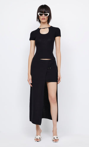 Bec + Bridge Caspian Knit Maxi Skirt | Black