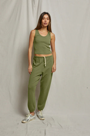 Perfect White Tee Johnny French Terry Sweatpant | Safari