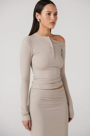 Bayse Brand Zinnia Top | Mushroom