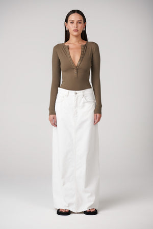 Bayse Brand Lara Bodysuit | Khaki