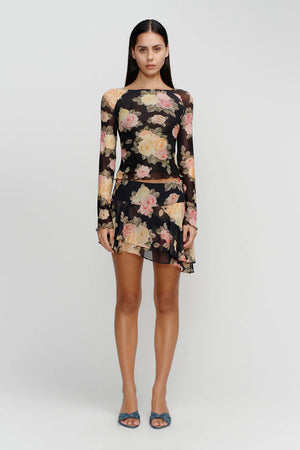 Ownley Mandy Mini Skirt | Vintage Roses