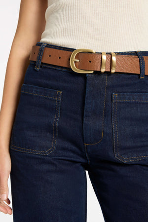 Status Anxiety Let It Be Belt | Chocolate/Gold