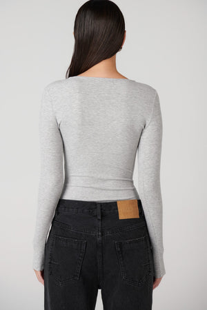 Bayse Brand Lara Bodysuit | Grey Marle || BEST SELLER / RESTOCKED