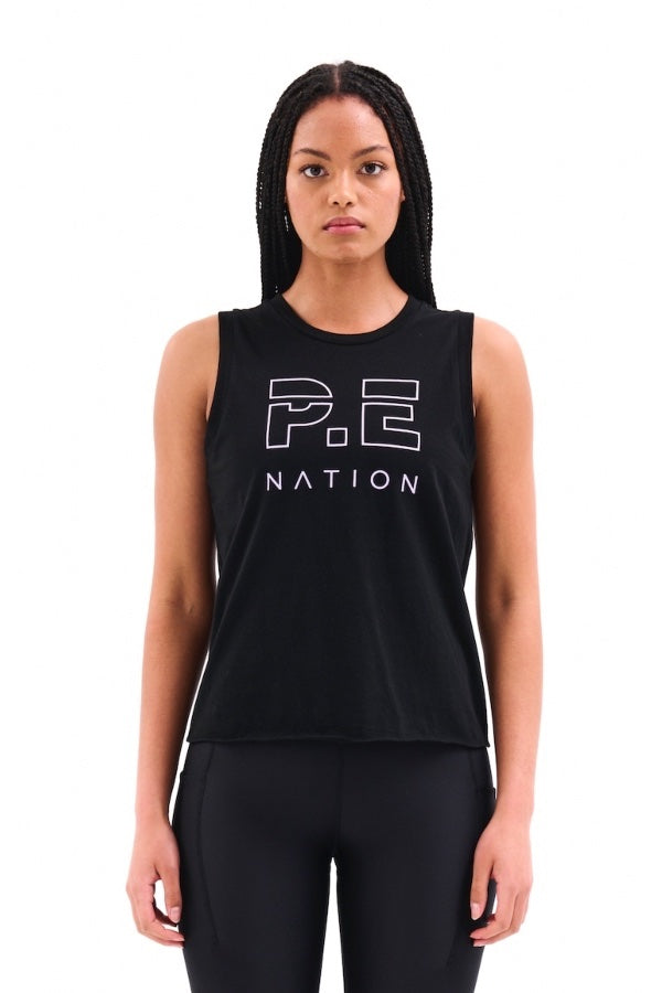 P.E Nation Shuffle Tank | Black