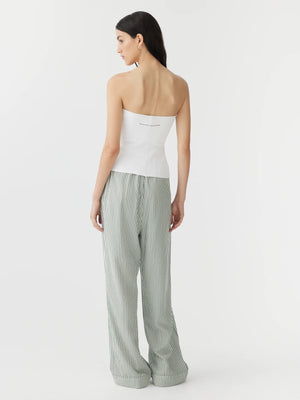 Bassike Rib Tubular Tank | White