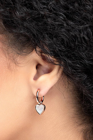Liberte Andie Mother Of Pearl Earring | Rose Gold