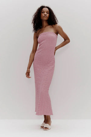 Ownley Petra Strapless Maxi Dress | Pink