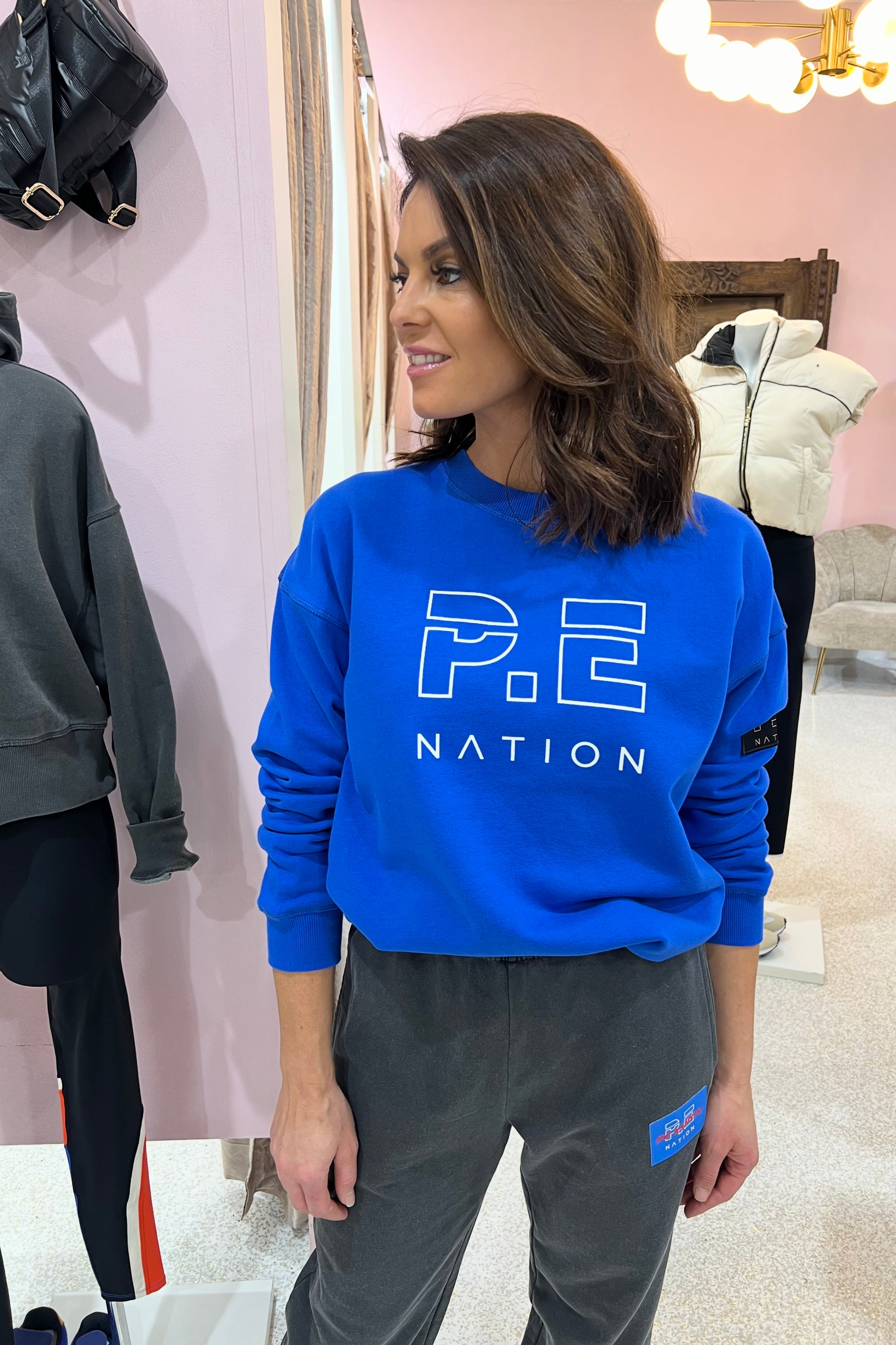 P.E Nation Heads Up Sweat | Electric Blue