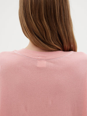 Bassike Slouch Boyfriend Short Sleeve T-Shirt | Pink Pomelo