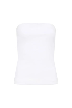 Bassike Rib Tubular Tank | White