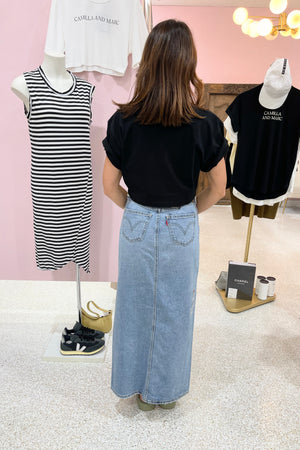 Levi's Ankle Column Skirt | Please Hold