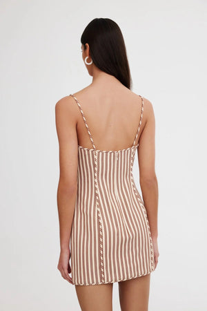 Significant Other Vaila Mini Dress | Mushroom Stripe
