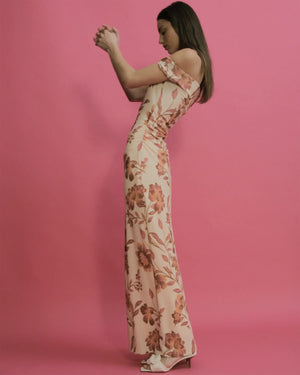 Ownley Ines Midi Dress | Vanilla Floral