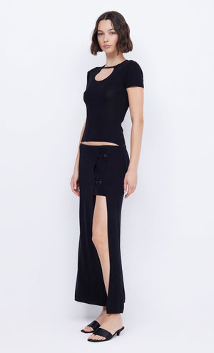 Bec + Bridge Caspian Knit Maxi Skirt | Black