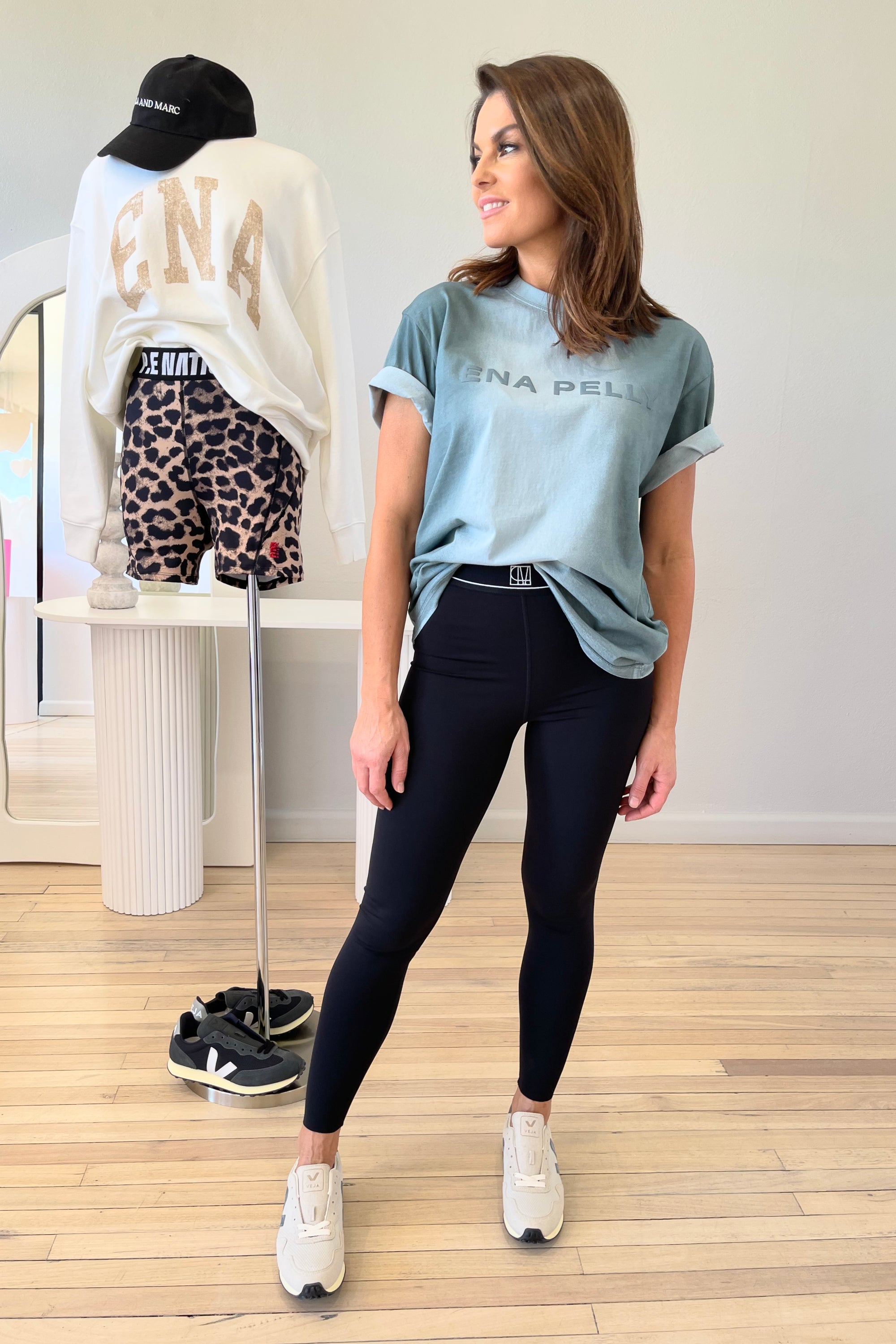 Ena Pelly Jessie Oversized Tee Ombre | Mist / Teal