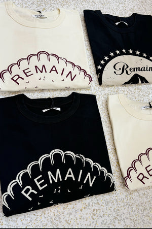 Remain Studios Tee | Aged Black.