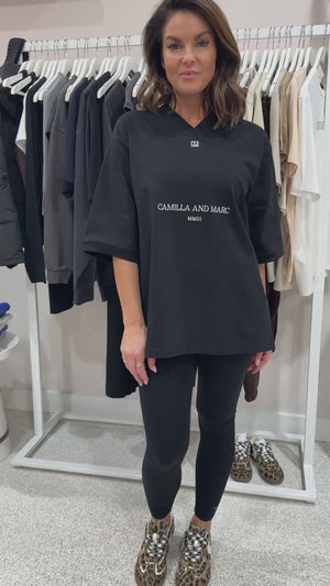 C&M Camilla & Marc Larissa Logo Tee | Black