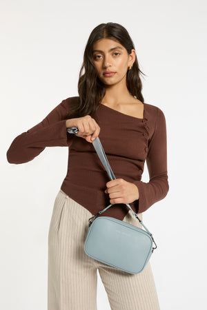 Status Anxiety Plunder With Webbed Strap Bag | Powder Blue
