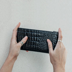 In the Beginning Black Croc Emboss 5