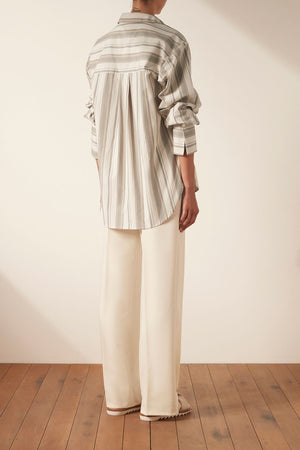 Shona Joy Laurent Oversized Wide Cuff Shirt