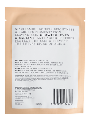 The Unnamed Brightening & Anti-Aging Sheet Mask