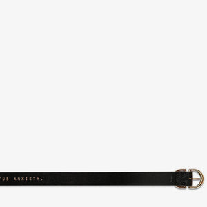 Status Anxiety In Reverse Belt | Black/Gold