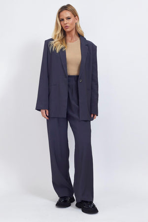 Chosen By Fifi & Annie The Olga Oversized Blazer | Charcoal || BEST SELLER