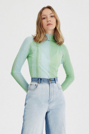 Significant Other Jean Top | Green Mirage