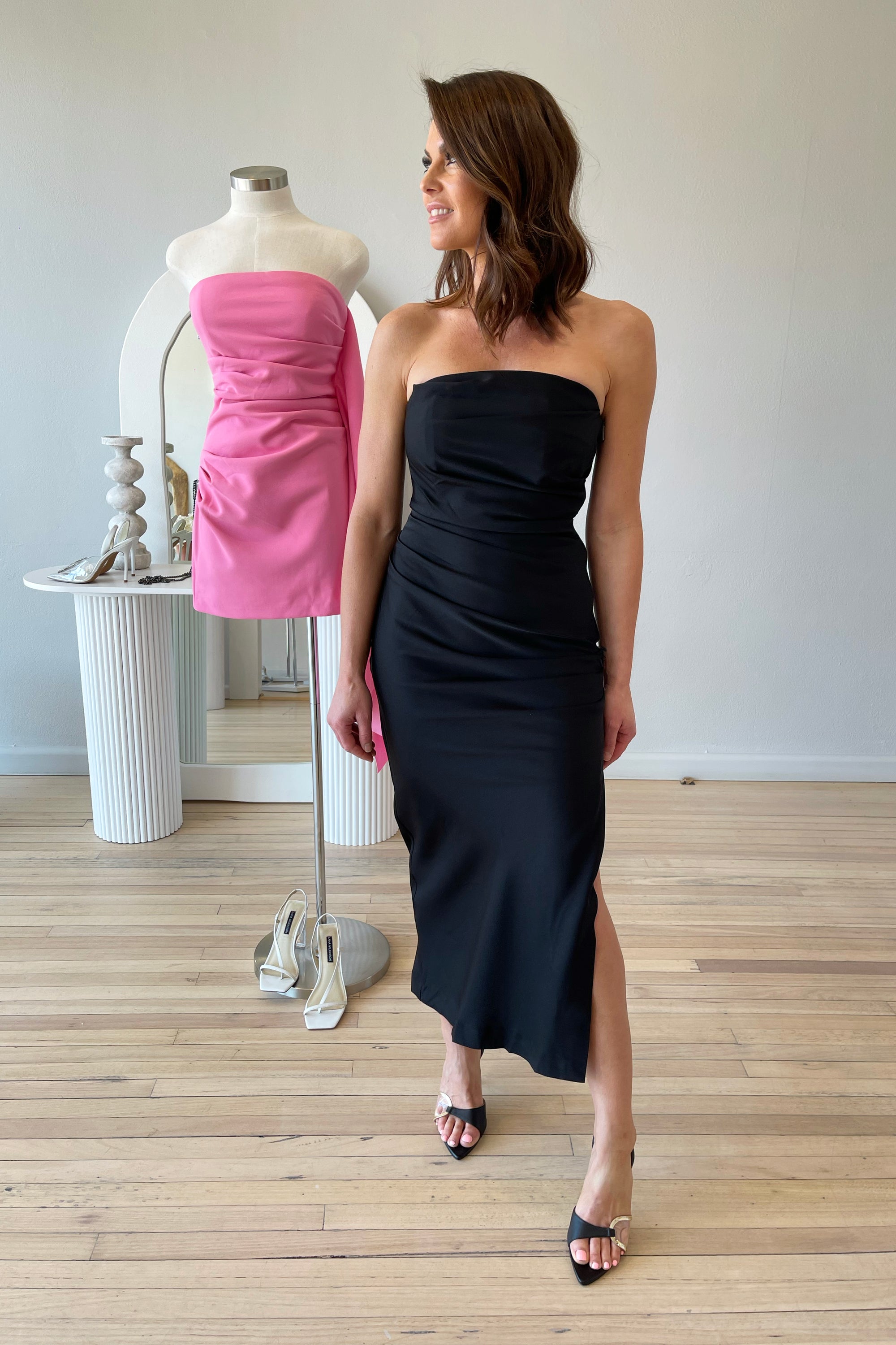 Misha Saoirse Midi Dress | Black