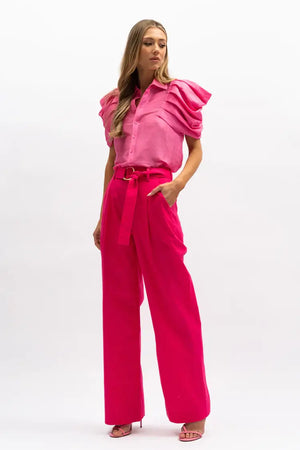 Aureta Studio Stella Shirt | Hot Pink