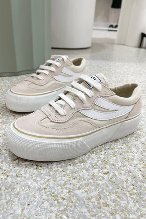 Superga 3041 Revolley Colorblock Platform | Beige / White