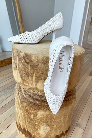 Hael & Jax Poppy Heel | White