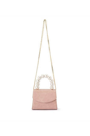 Olga Berg Peta Pearl Handle Bag | Pink