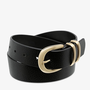 Status Anxiety Let It Be Belt | Black/Gold