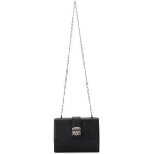 Olga Berg Harriet Hexagon Clutch Black