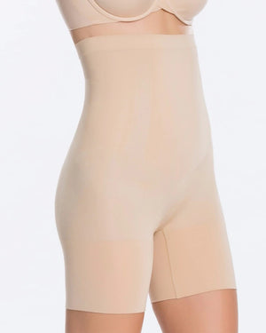 Spanx Oncore High-Waisted Mid-Thigh Short in Soft Nude