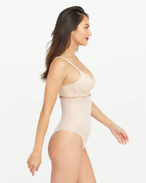 Spanx Suit Your Fancy High-Waist Thong in Champagne Beige