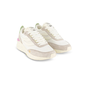 Superga 4089 Training 9TS Slim White Pink Vibrant Yellow
