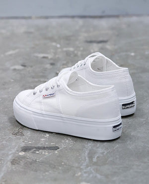 Superga 2790 White Canvas Full Platform BEST SELLER | RESTOCKED
