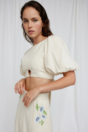 Significant Other Sylvie Top Oatmeal