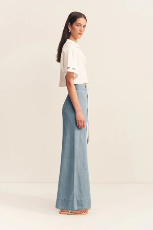 Shona Joy Elisworth Palazzo Pants | Bleached Blue