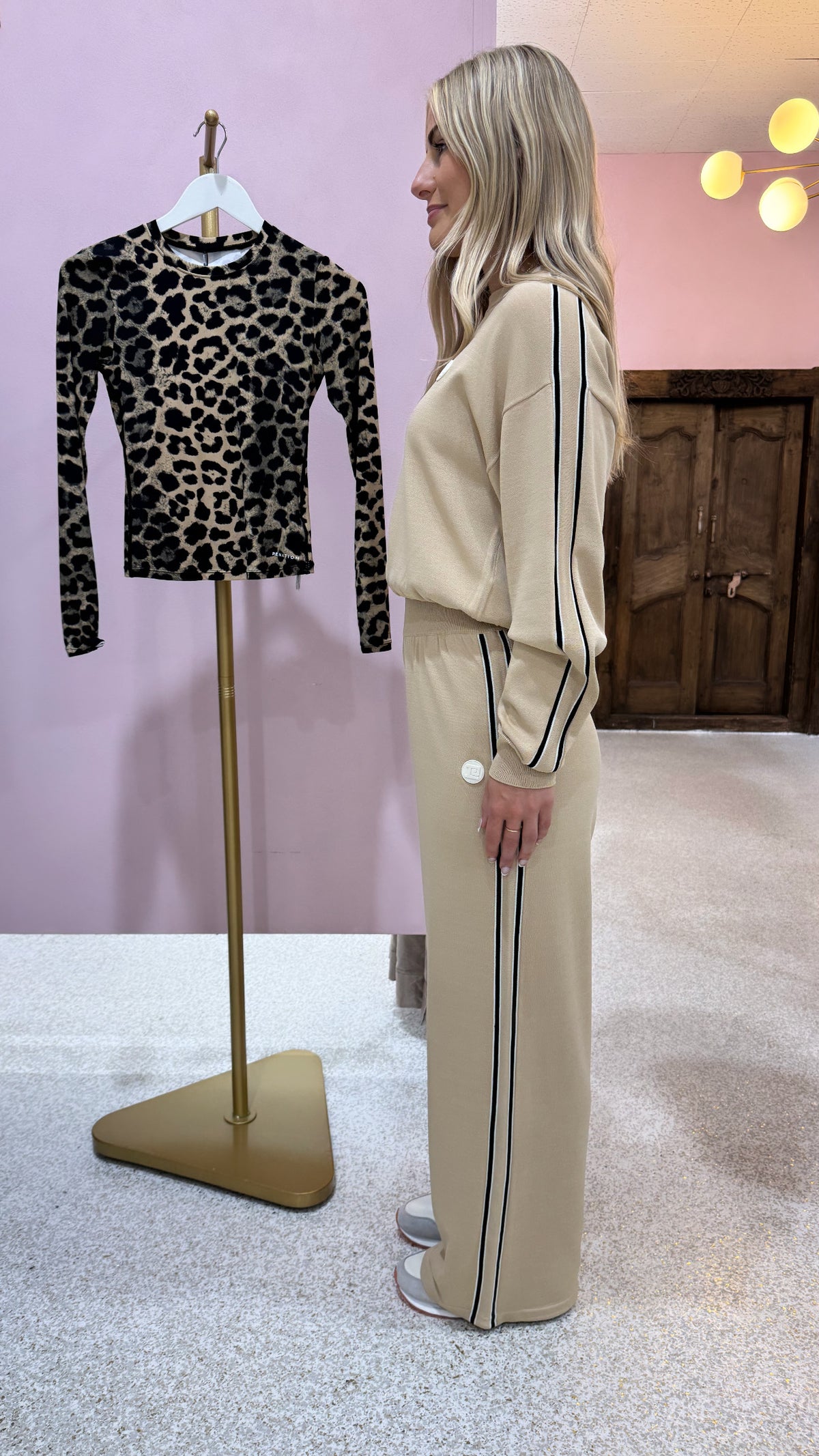 P.E Nation Retreat Knit Pant | Oxford / Tan