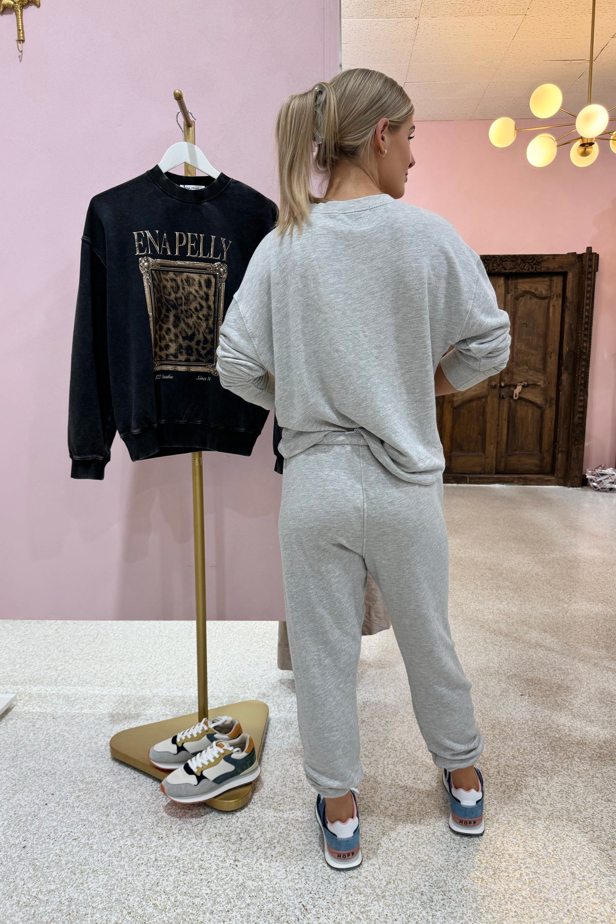 Perfect White Tee Johnny French Terry Sweatpant | Heather Grey || BEST SELLER / RESTOCKED