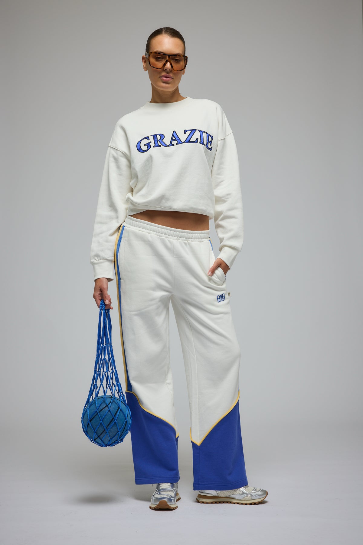 Araminta James Grazie Sweatshirt | Warm White