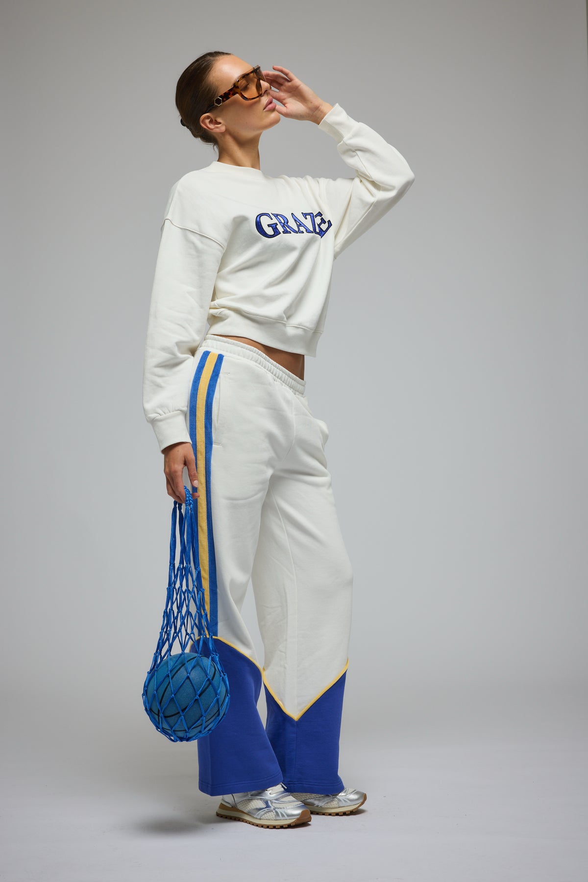 Araminta James Grazie Sweatshirt | Warm White