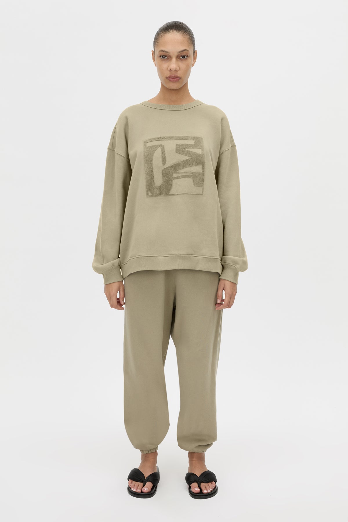 C&M Camilla & Marc Flocked Tracksuit Top | Clay
