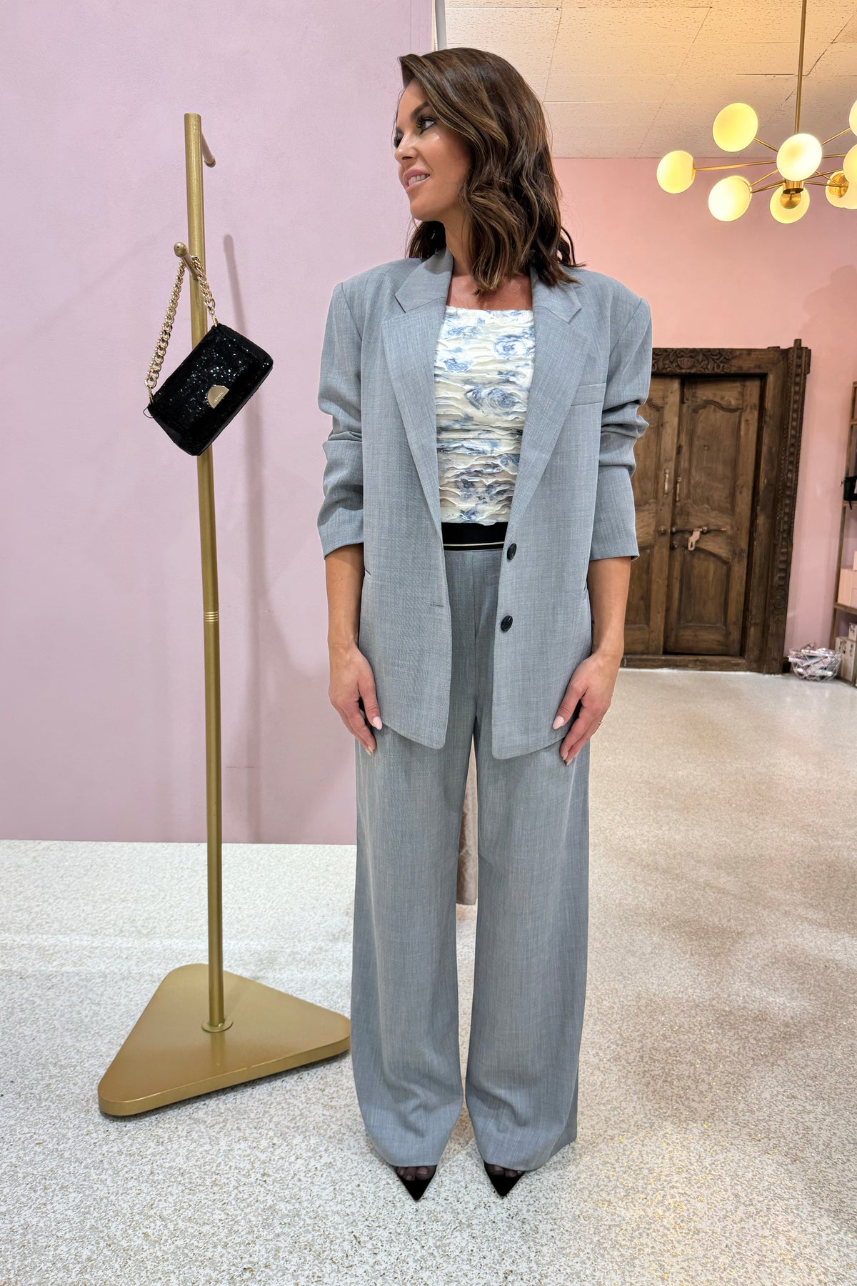 Bec + Bridge Jordin Blazer | Charcoal Weave