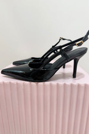 Billini Bethany Heel | Black Patent