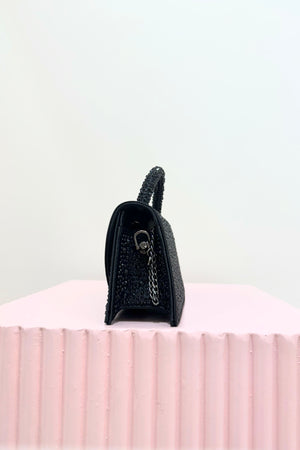 Olga Berg Anna Hotfix Top Handle Bag | Black